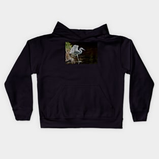 Electric Egret Kids Hoodie